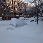 Winter Storm Cars Buried in snow